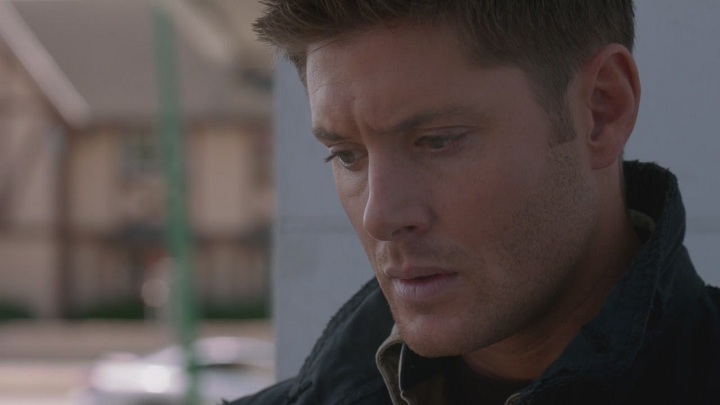 Dean pensive, gave at the end of S8.01...